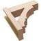 Ekena Millwork 6-in W x 18-in D x 18-in H Balboa Block Rough Cedar Woodgrain TimberThane Outlooker, Primed Tan OUTUR060X18X18BOA44RCPR - alternate 5